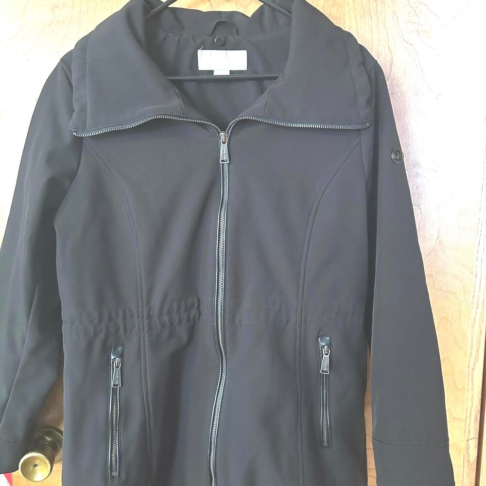 Michael Kors Black Zip-Up Jacket Size L